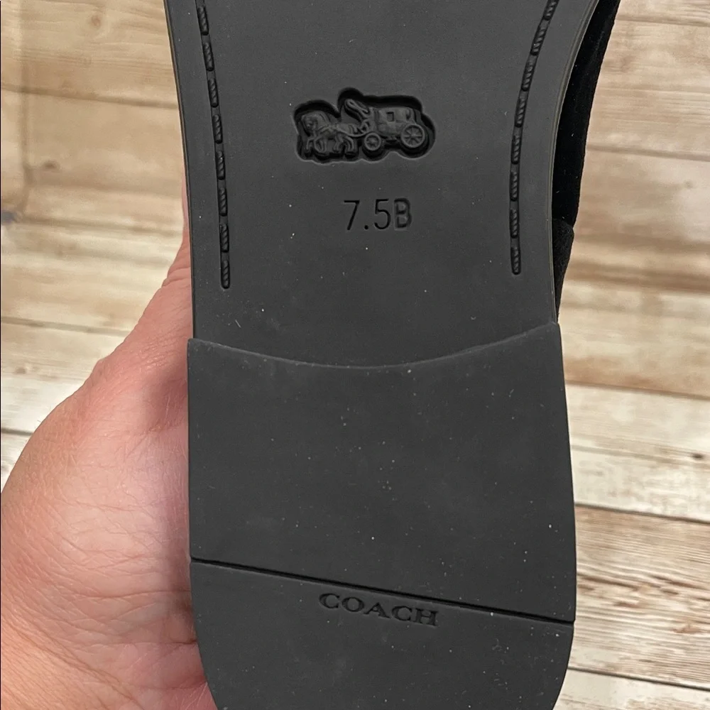 Coach Women's Emilia Mary Jane Flats
 Black Velvet Size 7.5B‎ NWT - Picture 7 of 13